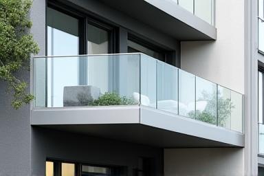 Balcon vitré moderne réalisé à Lyon